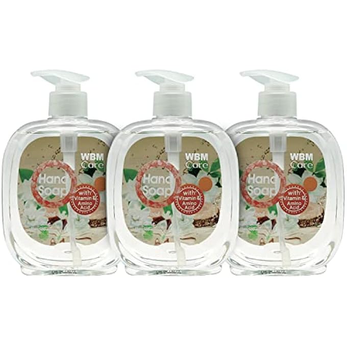 WBM CARE HAND WASH, COMBINATION OF HIMALAYAN PINK SALT WITH SANDALWOOD AND JASMINE, PROTECTS & CLEANS, HAND SOAP - PACK OF 3 - Image 1